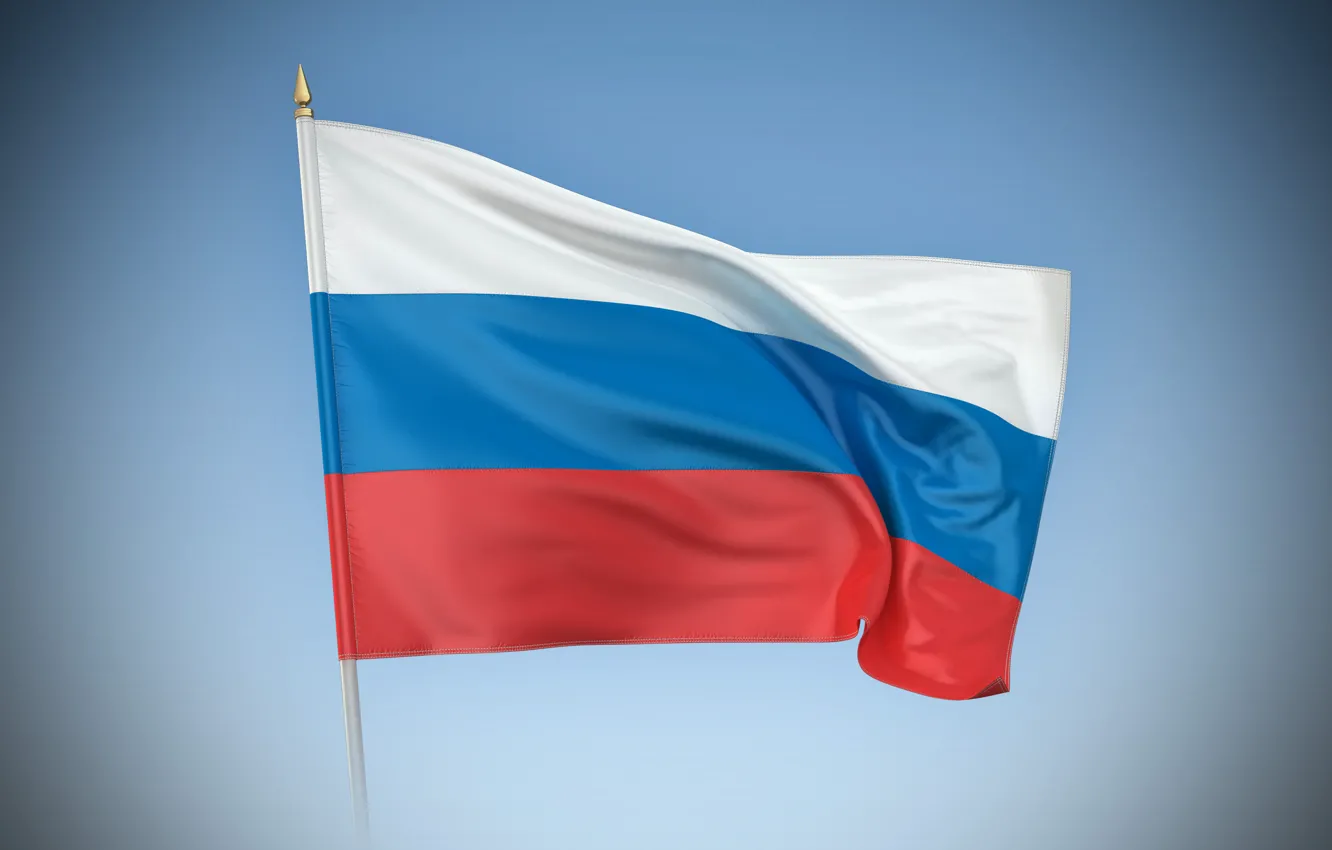 Photo wallpaper white, blue, red, flag, Russia, tricolor, russia