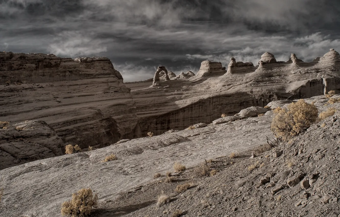 Photo wallpaper landscape, mountains, Arches National Park