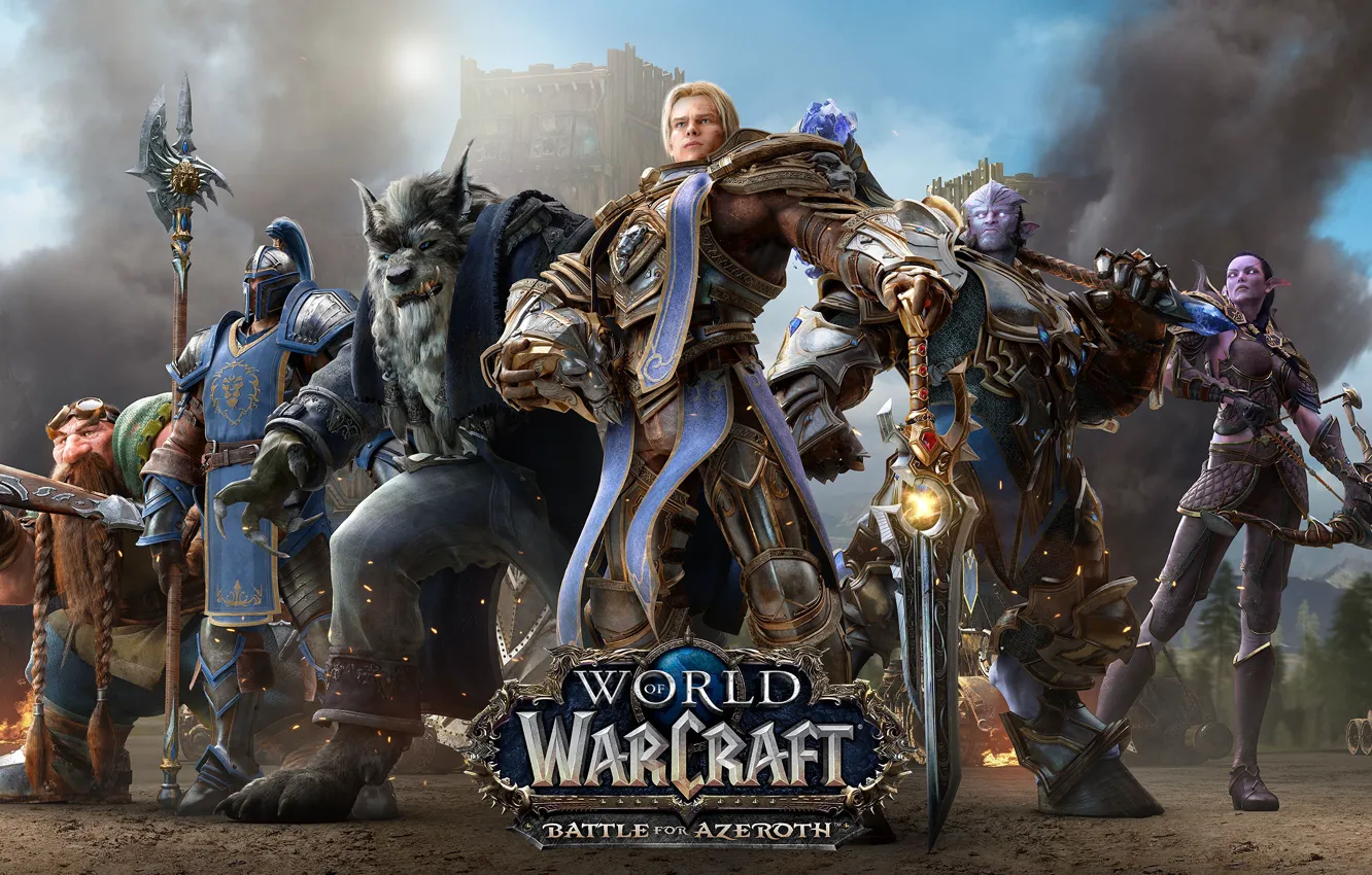 Photo wallpaper Alliance, World Of Warcraft, The battle for Azeroth, Anduin Rushing