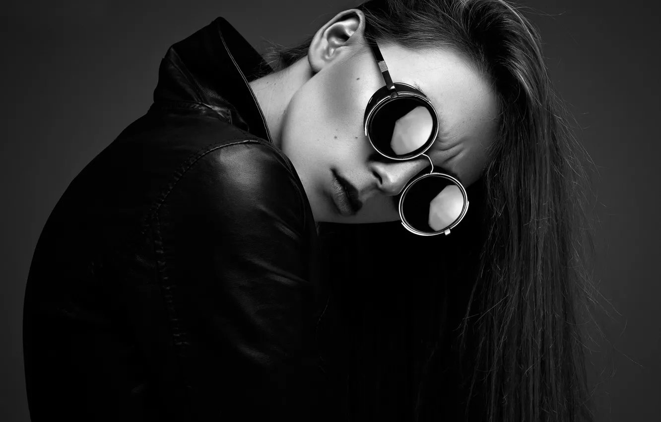 Photo wallpaper girl, glasses, jacket, Chloé, Ynot Photographe