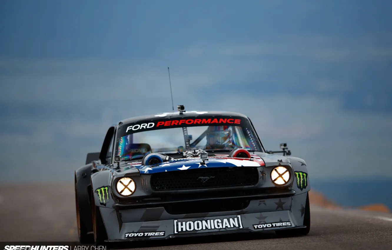 Photo wallpaper Race, Ford Mustang, Speedhunters, Hoonigan, Modified