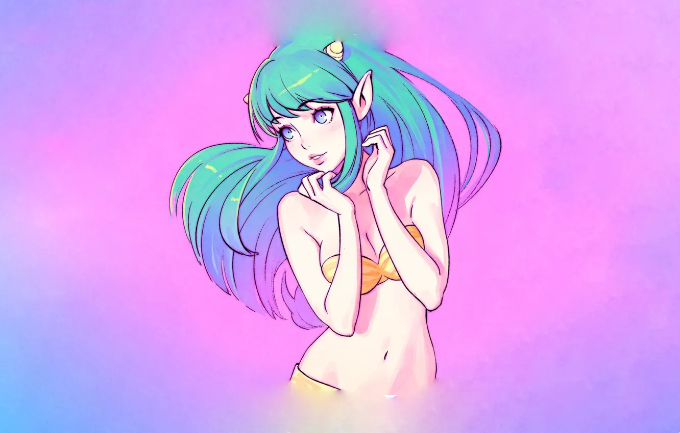 Photo wallpaper anime, anime girls, Ilya Kuvshinov, Lum Invader