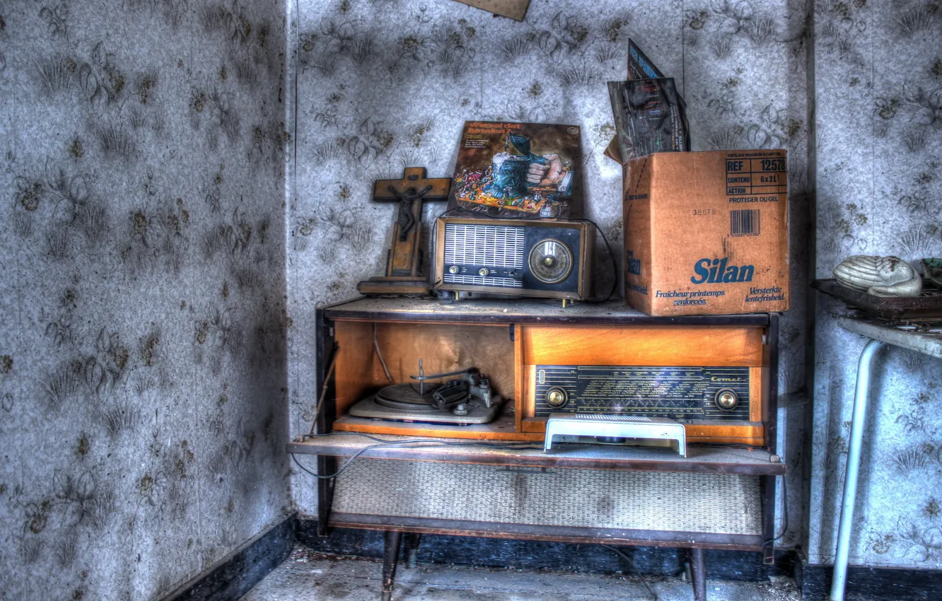 Photo wallpaper background, radio, Magnetola