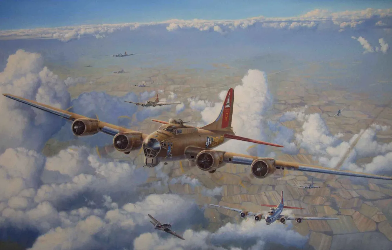 Photo wallpaper B-17, Aviation, Steve Heyen