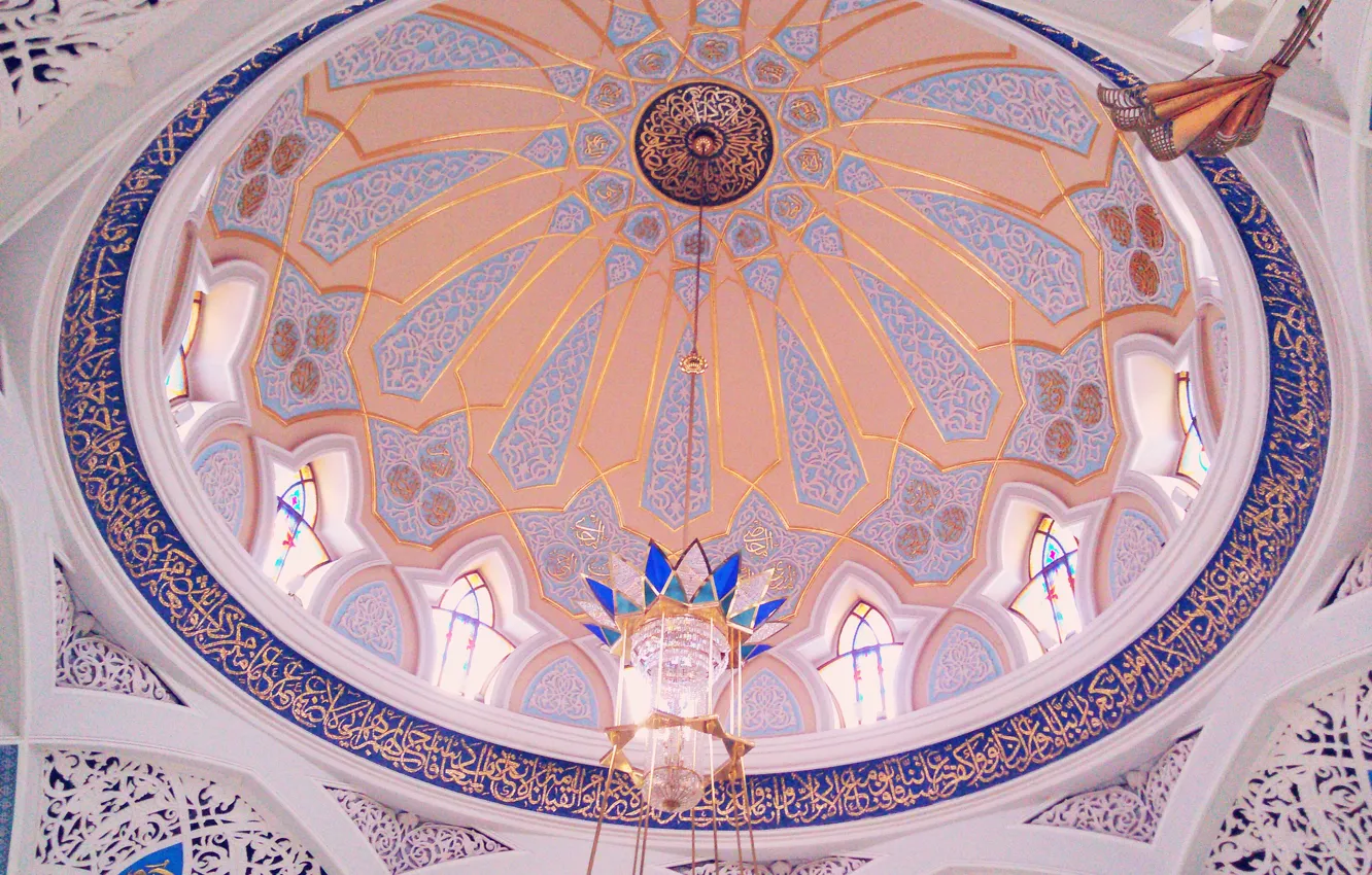 Photo wallpaper mosque, the dome, painting, Kazan, Tatarstan, Kul-Sharif