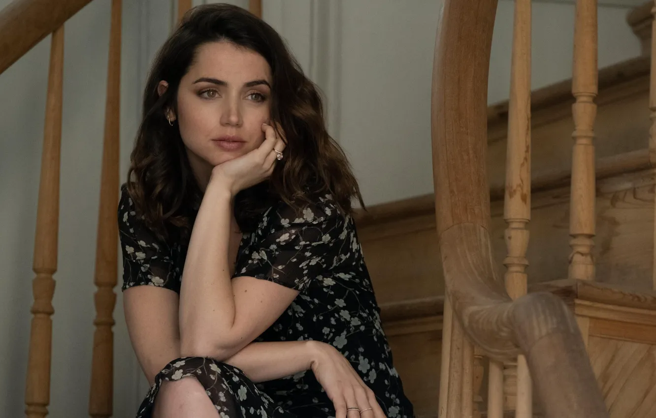Photo wallpaper the film, dress, actress, brunette, beauty, beautiful, Ana de Armas, Ana de Armas