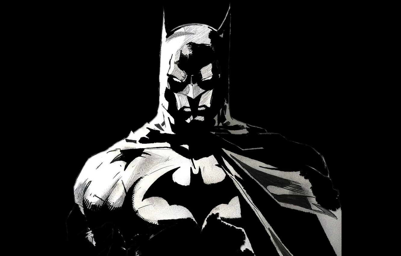Photo wallpaper black, Batman, cool