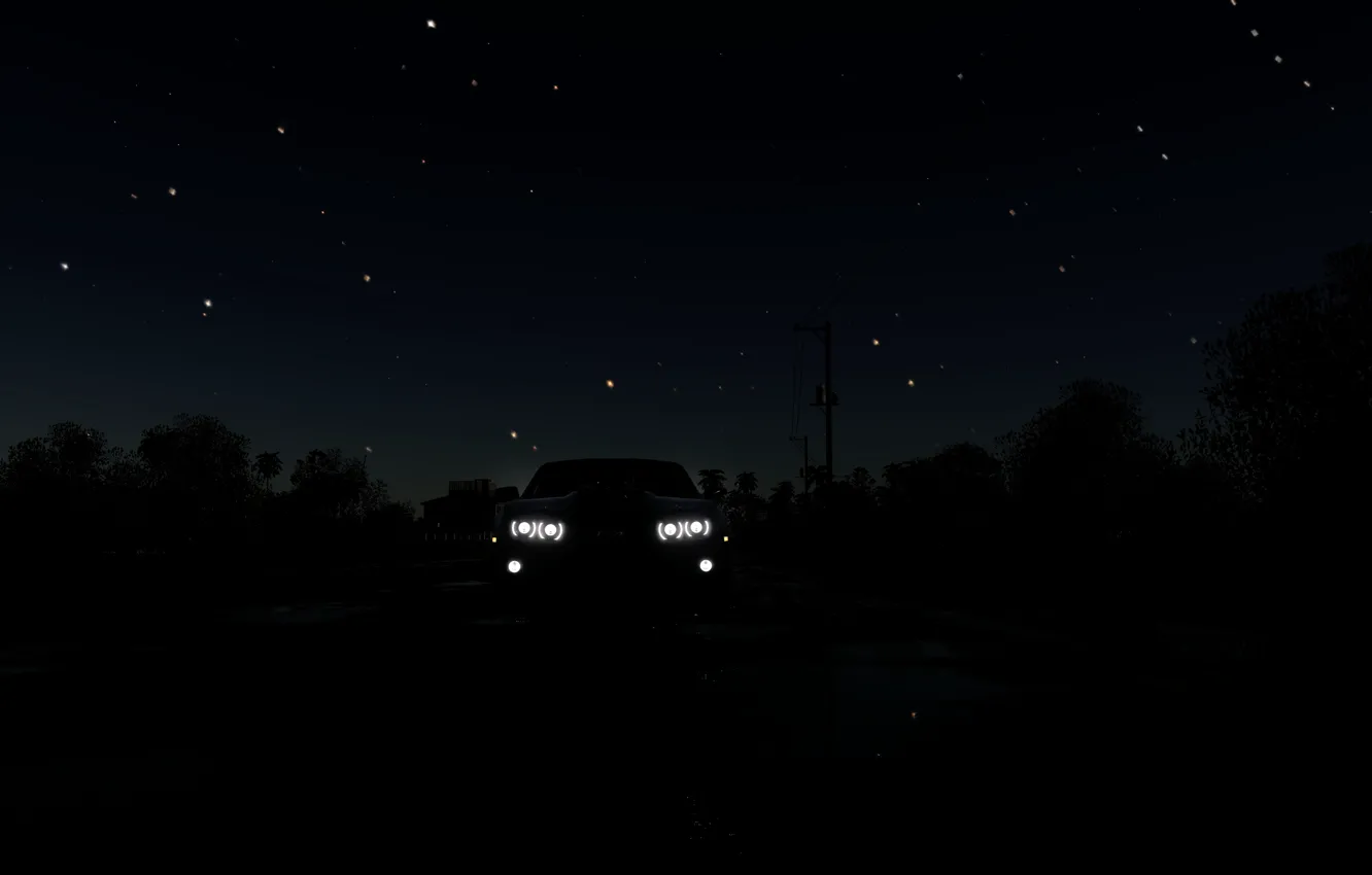 Photo wallpaper Chevrolet, Camaro, carro, estrelas, noite, Game
