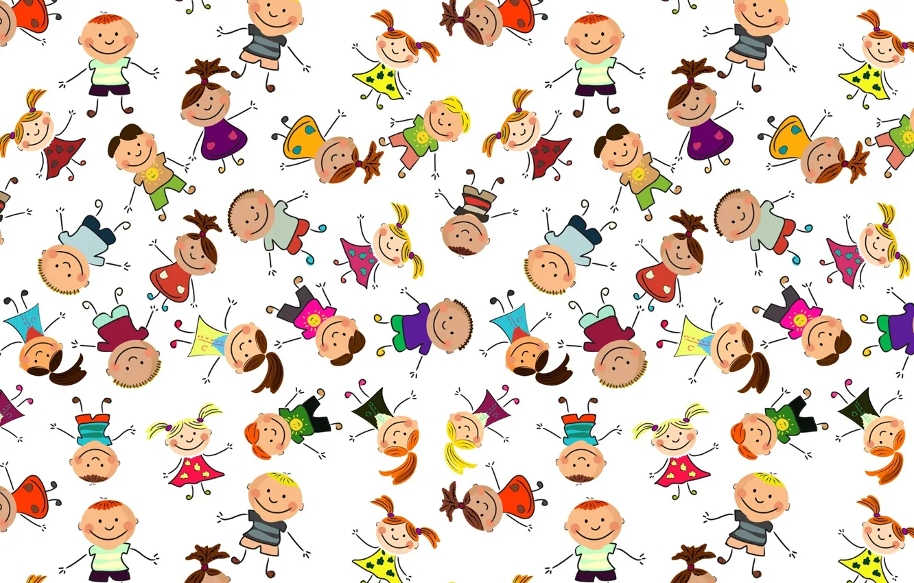 Wallpaper children, background, mood, figure, texture, art, children's ...