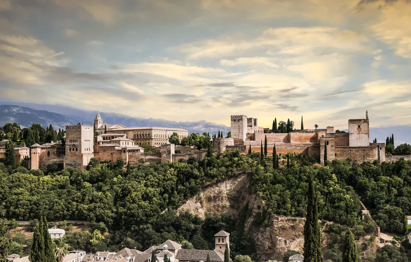Photo wallpaper the city, Spain, Granada, Granada