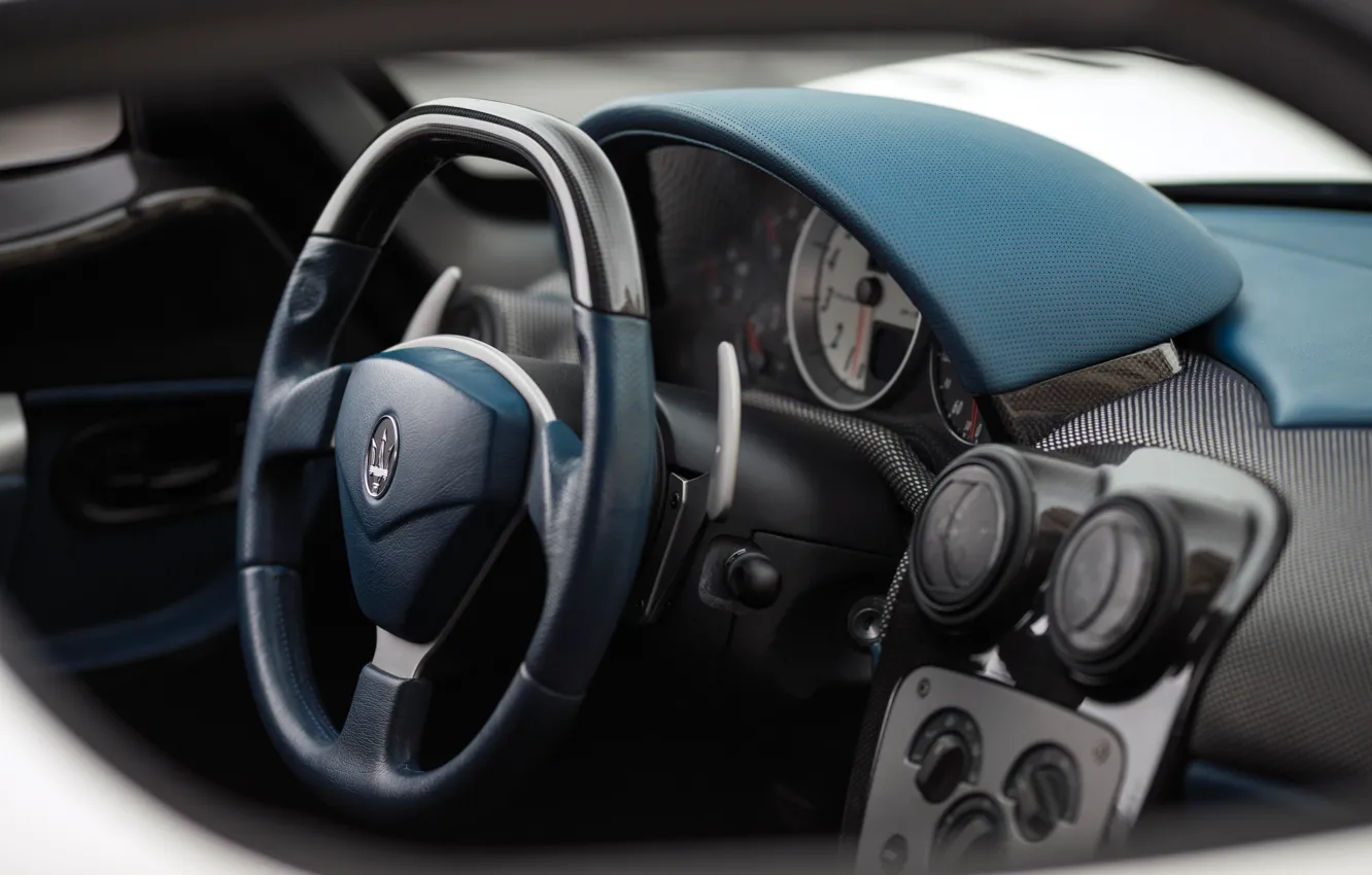 Photo wallpaper Maserati, MC12, Maserati MC12, steering wheel