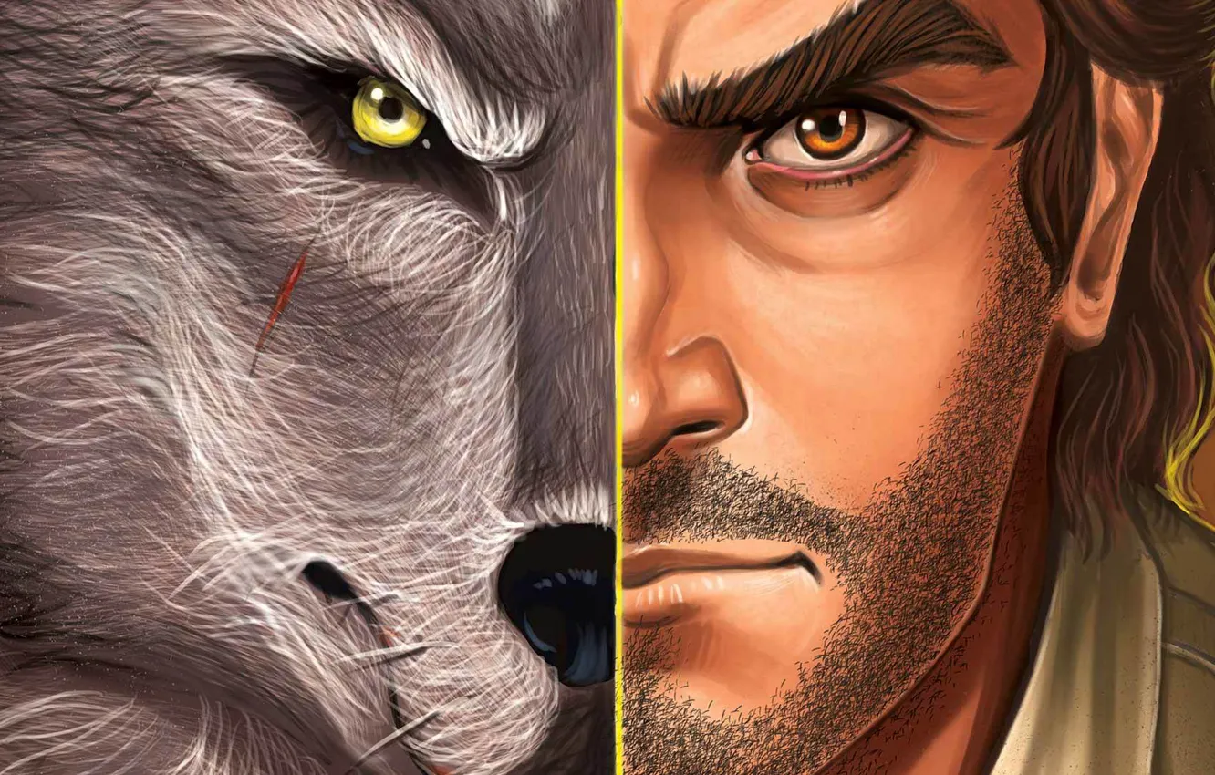 Photo wallpaper look, wolf, The Wolf Among Us, Bigby, fables, the separation of the individual