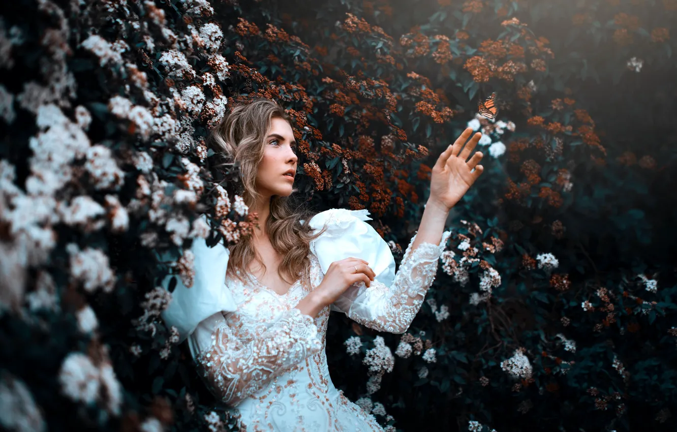 Wallpaper face, background, model, hand, dress, Ana for mobile and