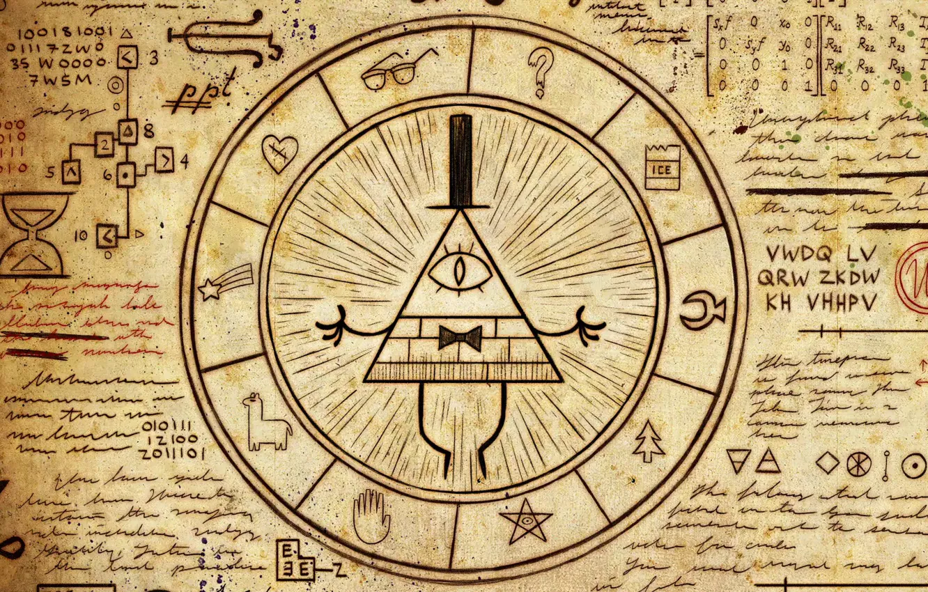 Photo wallpaper diary, Gravity Falls, Bill Cipher