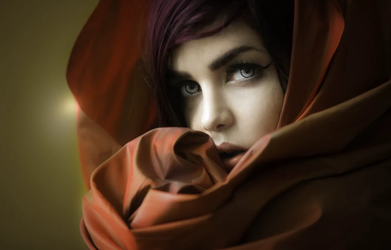 Photo wallpaper eyes, look, girl, Joachim Bergauer