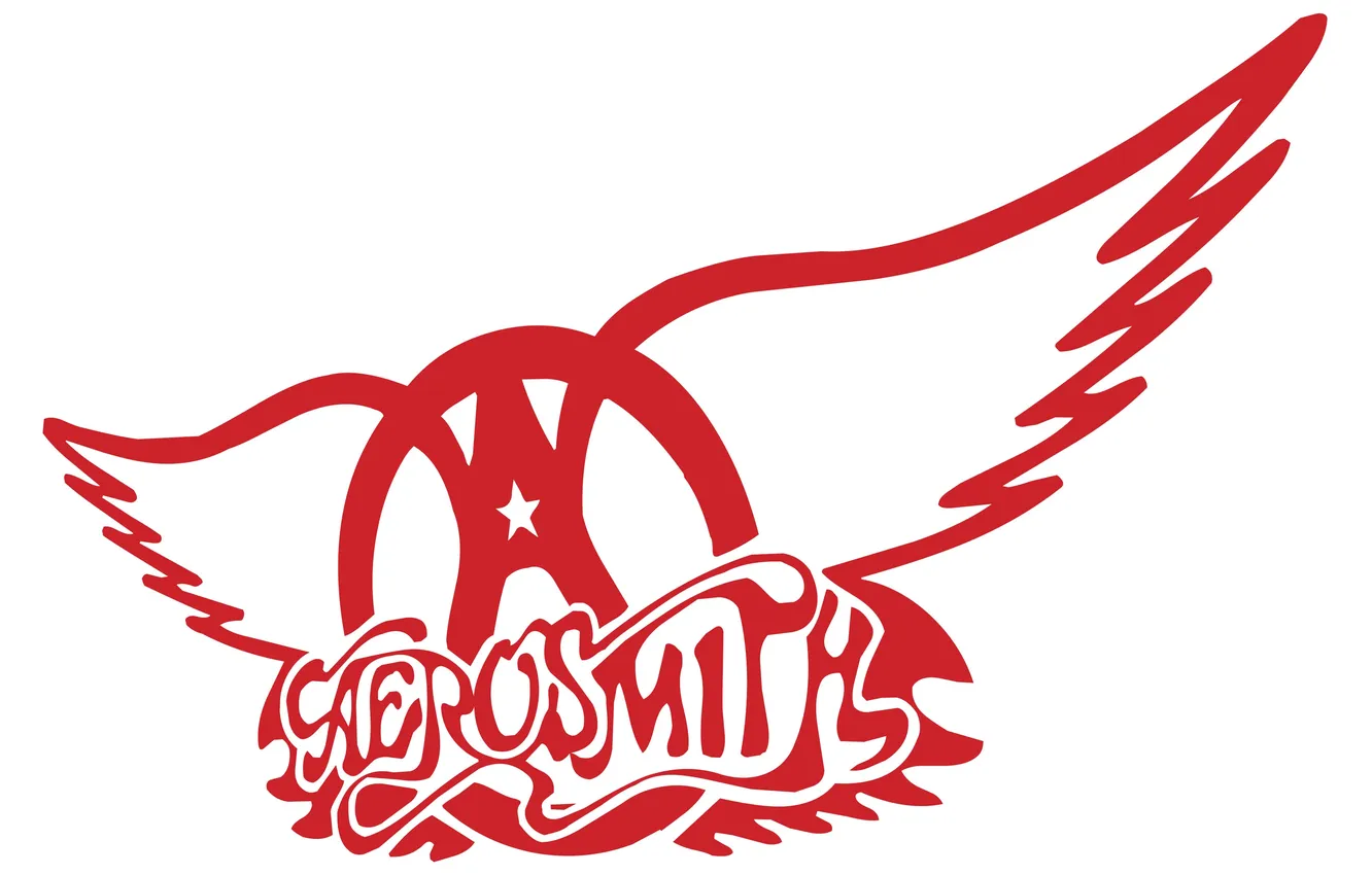 Photo wallpaper music, logo, group, white background, Aerosmith