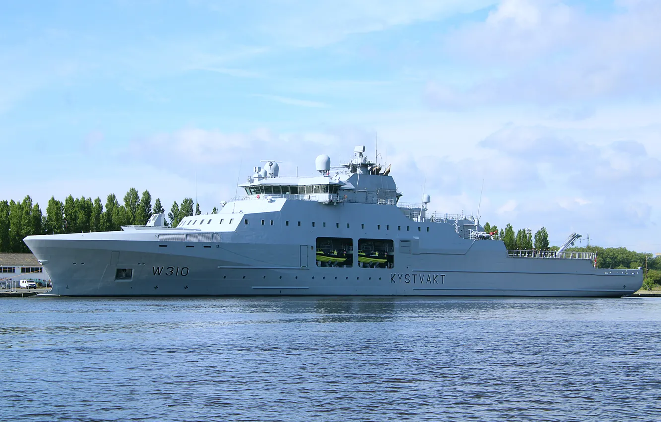 Photo wallpaper patrol ship, KV Jan Mayen, BOHR of Norway, ice class