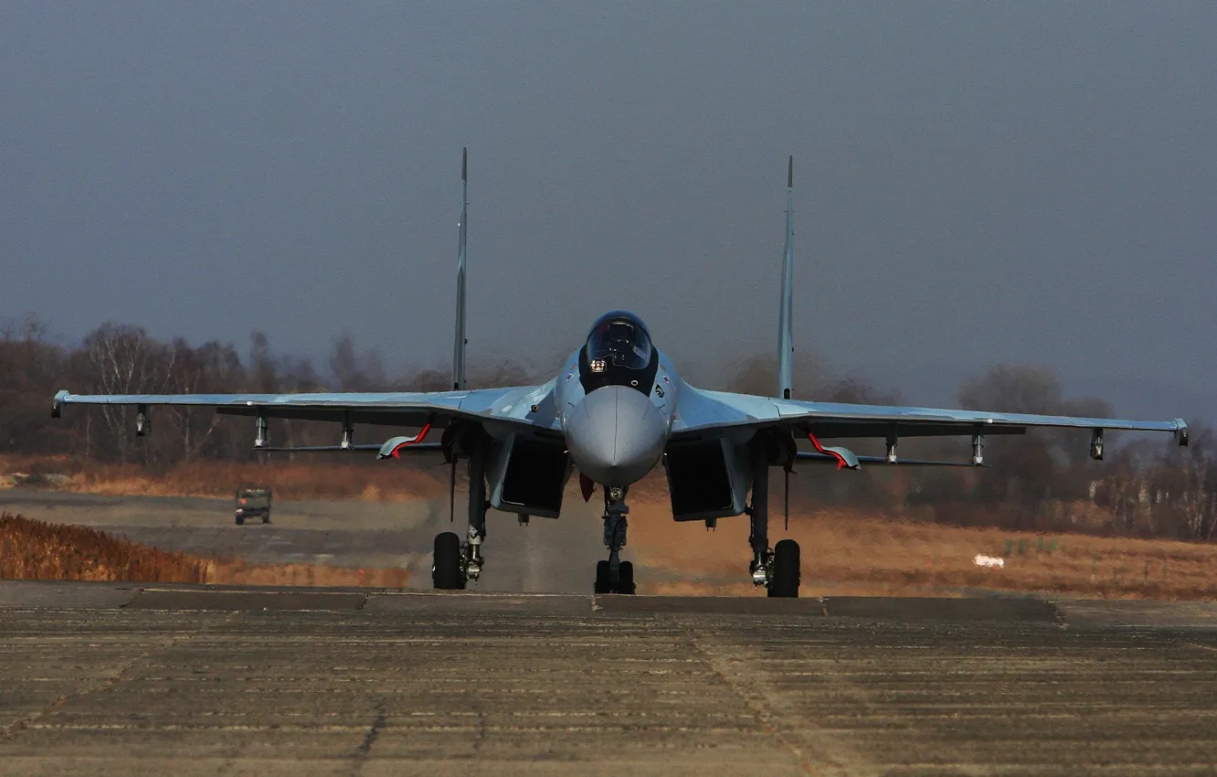 Photo wallpaper fighter, Su-35, jet, multipurpose