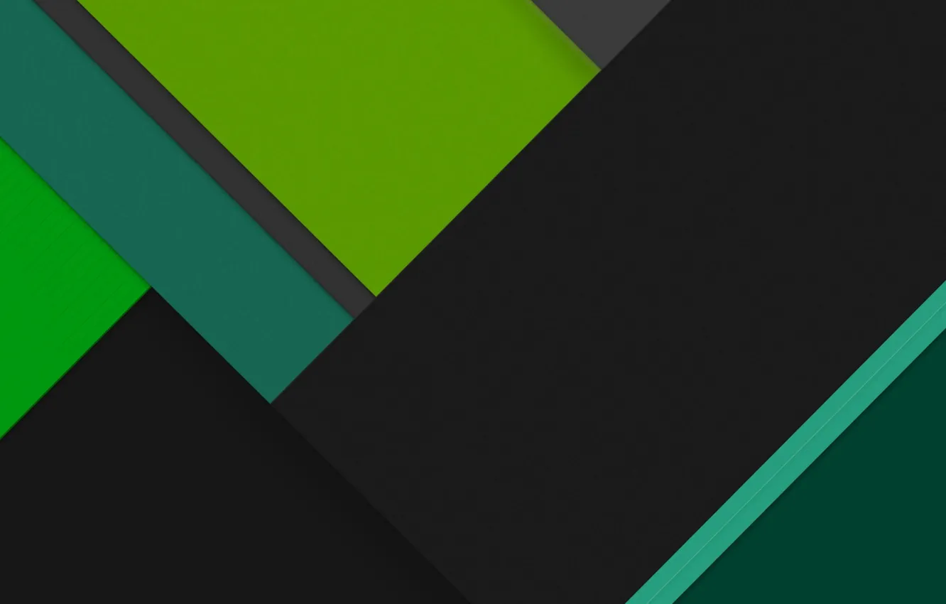 Photo wallpaper Android, Green, Black, Line, Abstractions