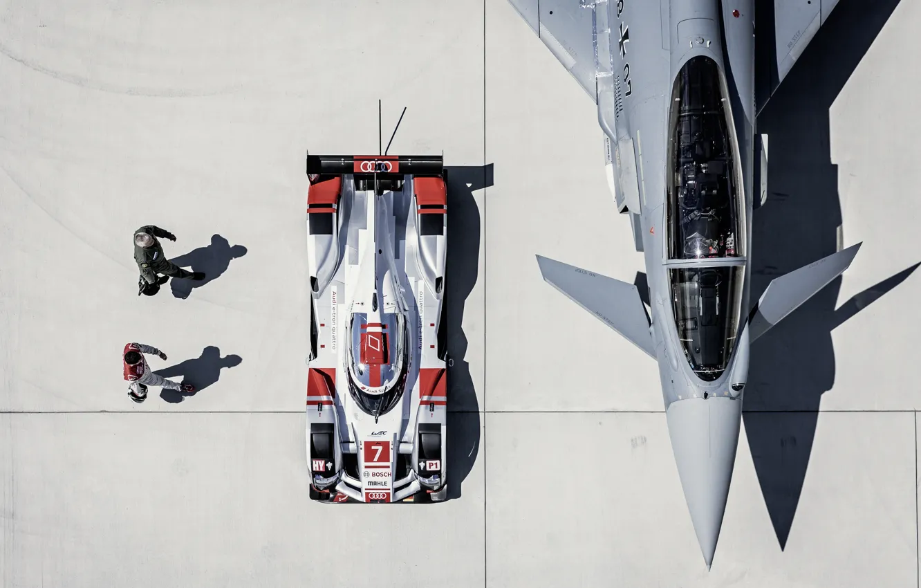 Photo wallpaper lights, pilot, LMP1, AUDI R18, 24 Hours of Le Mans, 24 hours of Le Mans, …