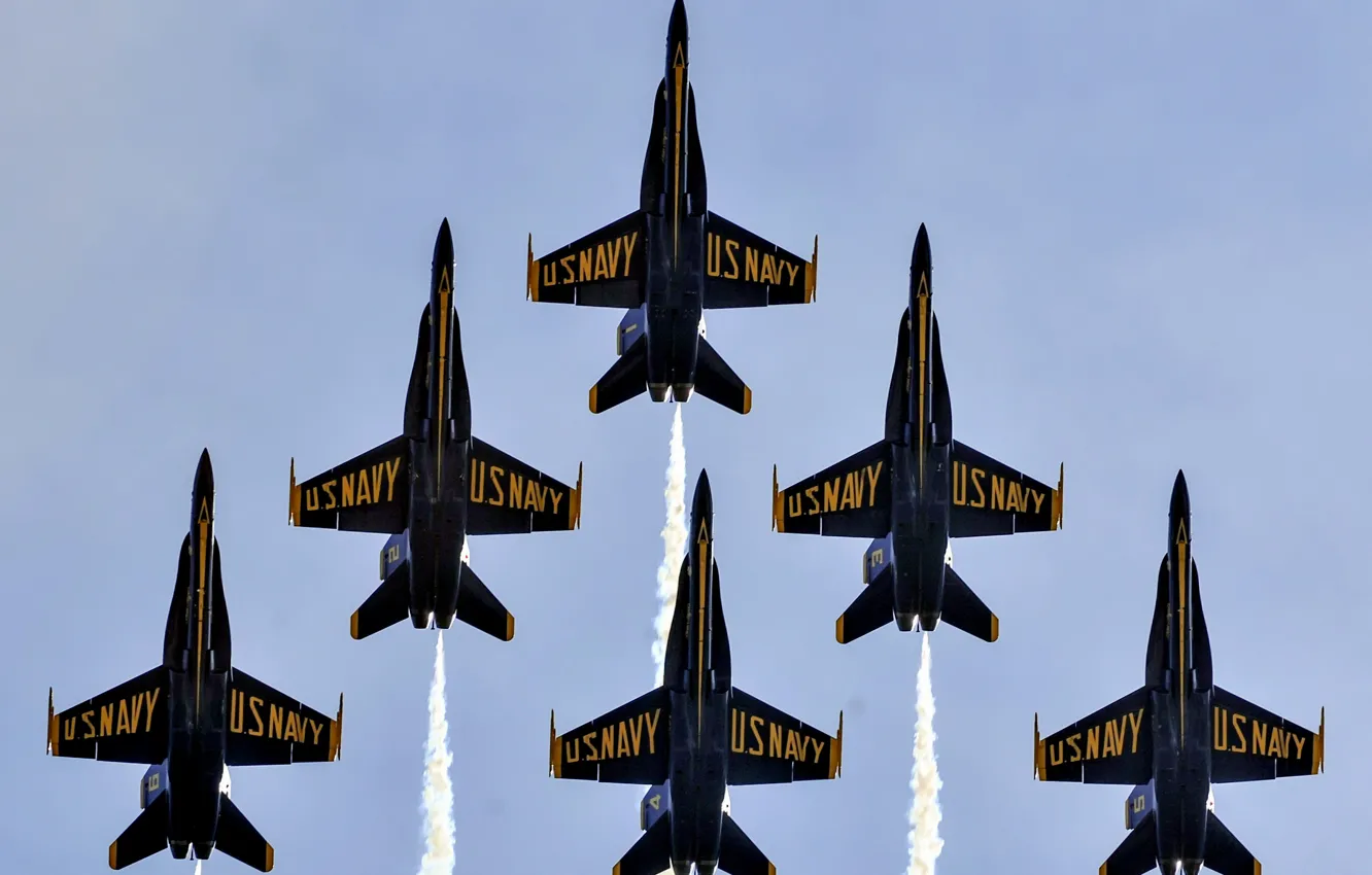 Photo wallpaper Blue Angels, United States Marine Corps, Air Show