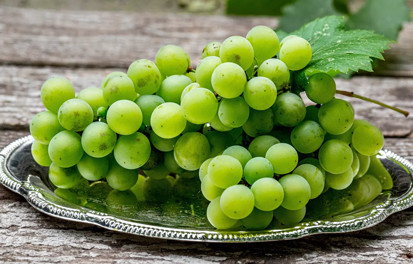 Photo wallpaper green, grapes, Grapes