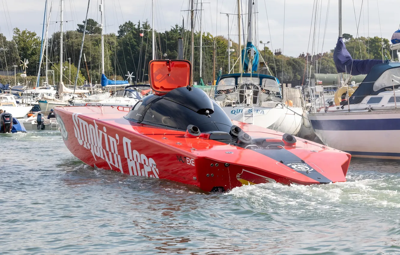 Photo wallpaper race, boat, speed