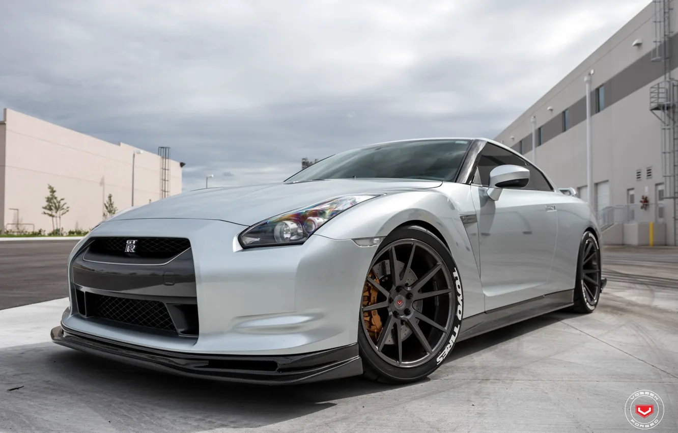 Photo wallpaper Nissan, GT-R, Forged, R35, Vossen, VPS-301