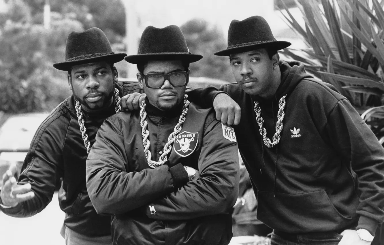Photo wallpaper Joseph Simmons, Jason Mizell, Darryl McDaniels, Run-D.M.C.