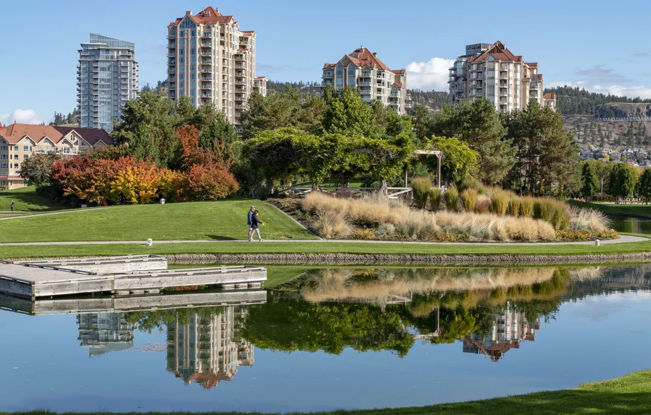 Photo wallpaper the city, photo, Canada, Canada, Kelowna