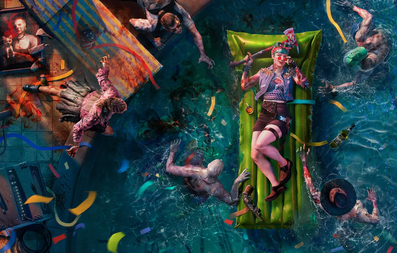 Photo wallpaper Zombie, Games, Video Game, Ultimate Edition, Dead Island 2, Survival game