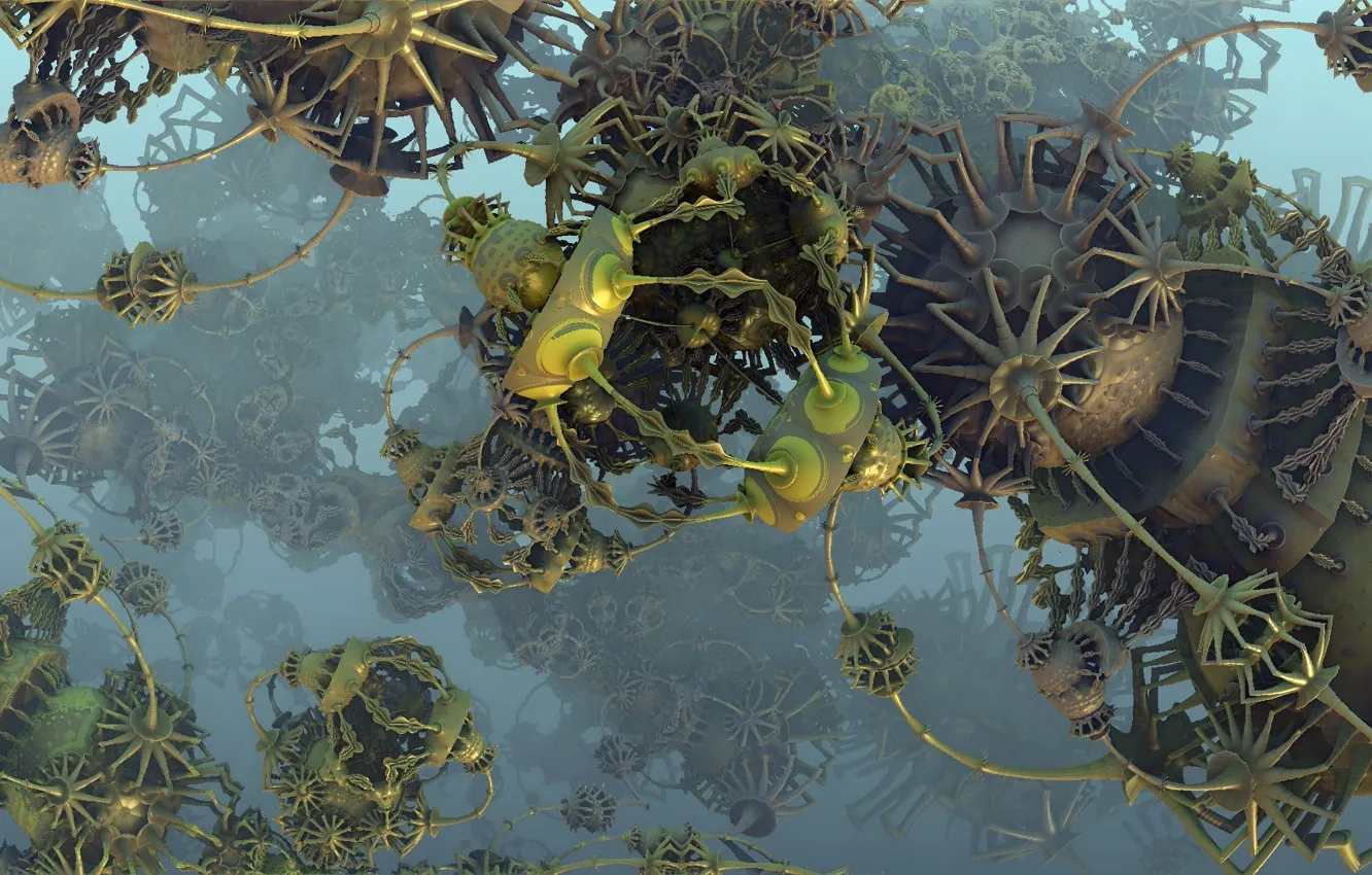 Photo wallpaper abstraction, background, color, form, Fractal