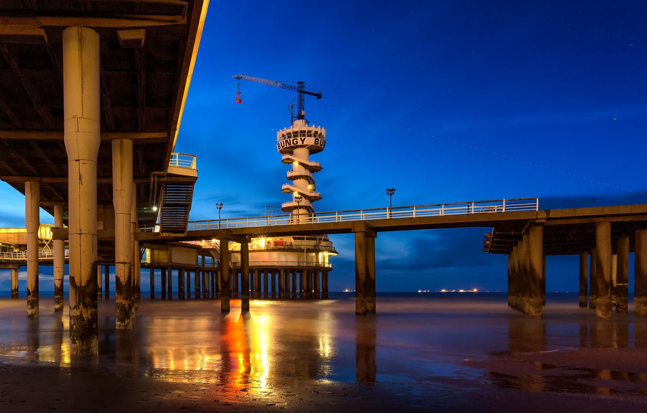 Photo wallpaper coast, Netherlands, Holland, Scheveningen