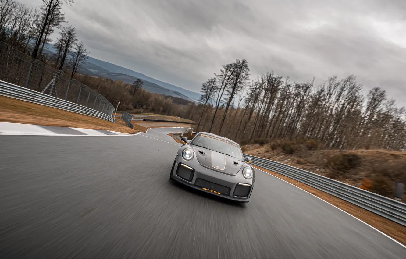 Photo wallpaper overcast, speed, 911, Porsche, racing track, GT2 RS, 991, Edo Competition