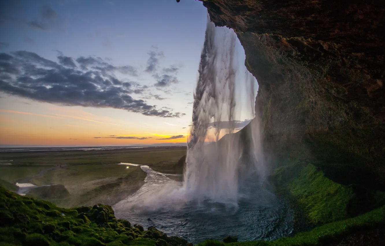 Photo wallpaper nature, waterfall, retina, Taylor Leopold