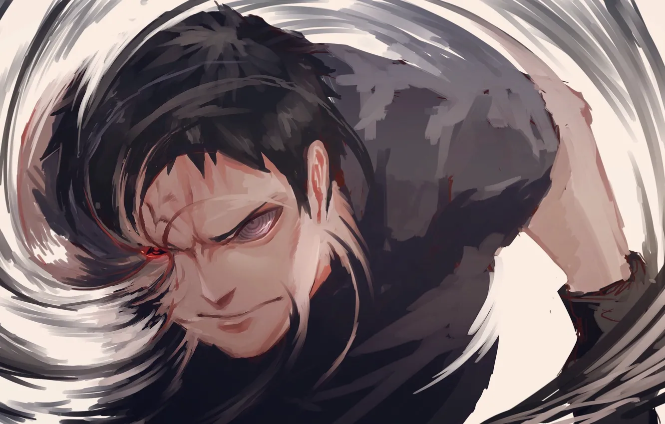 Photo wallpaper Naruto, NARUTO, Fanart, Upholstered Uchiha, Obito Uchiha, Pixiv, Fanart From Pixiv