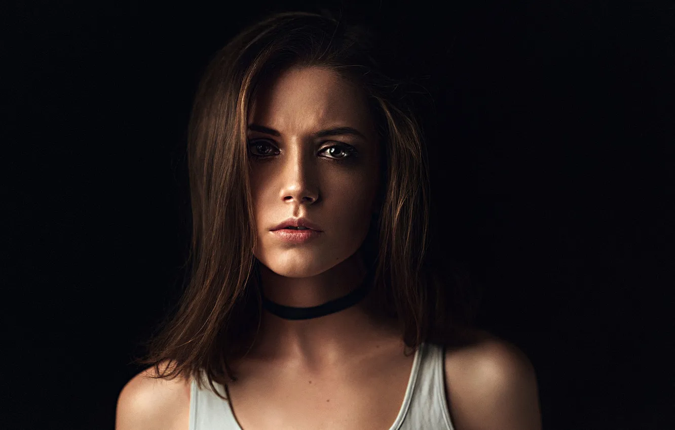 Photo wallpaper look, girl, model, portrait, beautiful, Kseniya Kokoreva, make-up