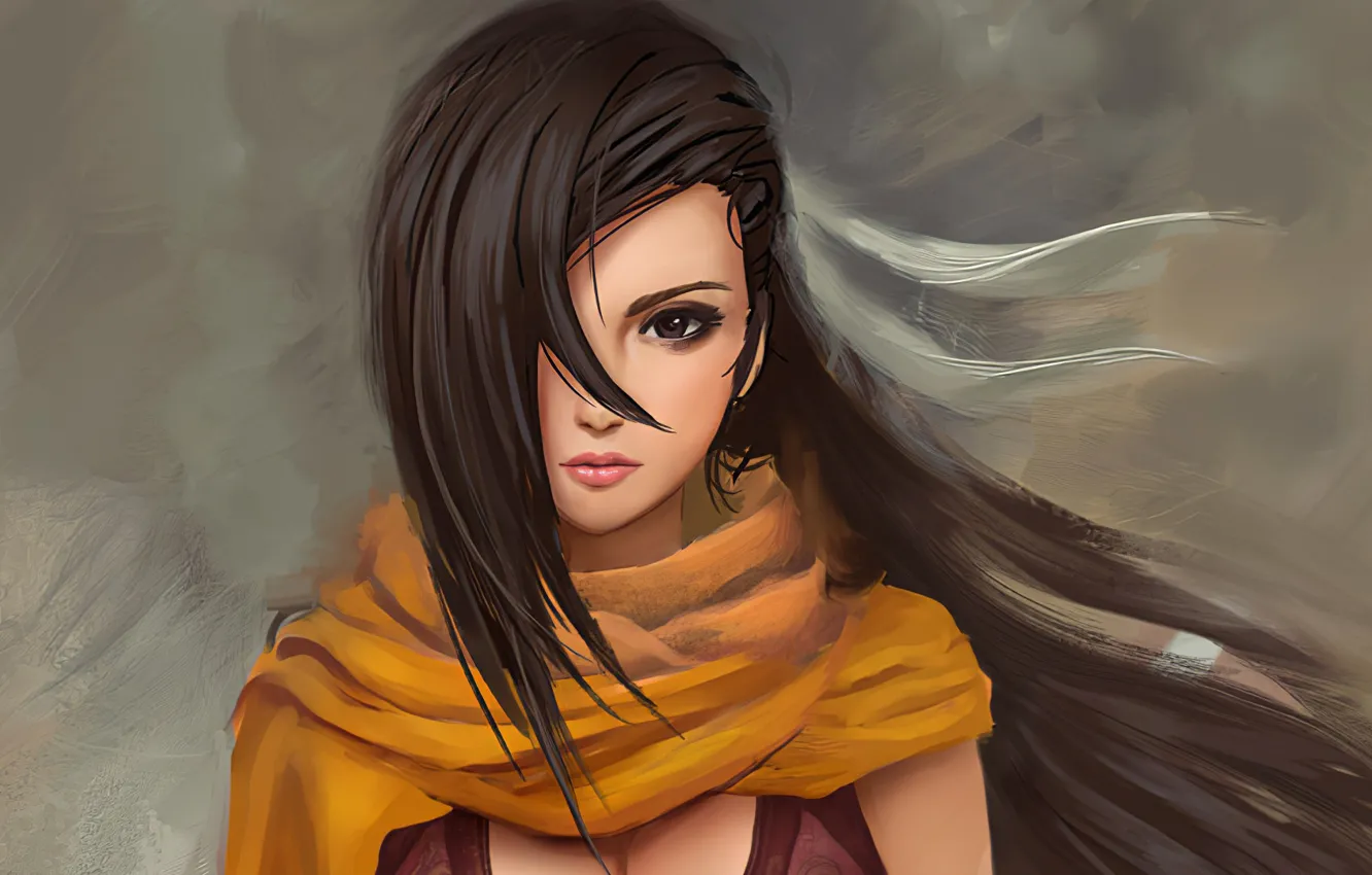Photo wallpaper girl, brown hair, Kagero, Fire Emblem
