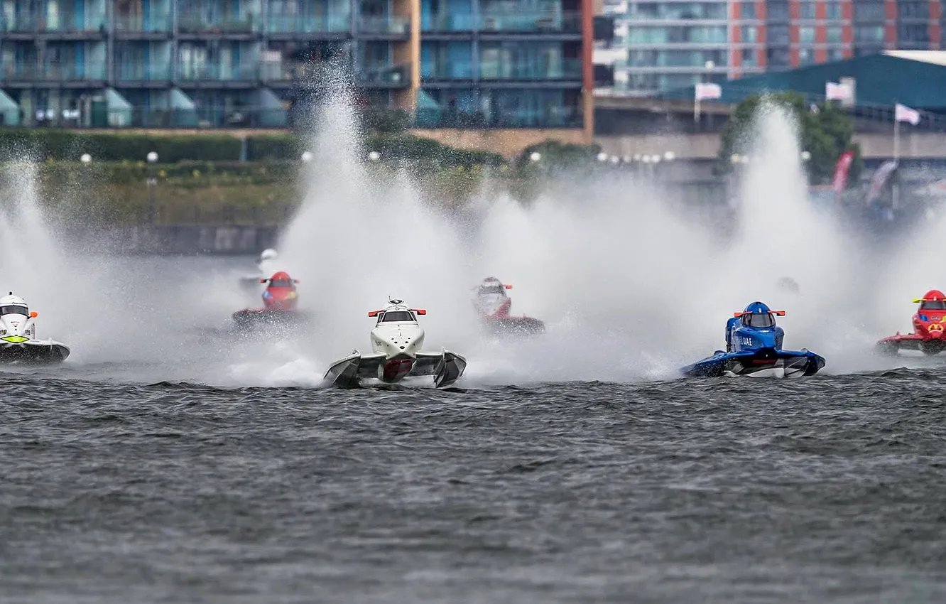Photo wallpaper race, boat, speed