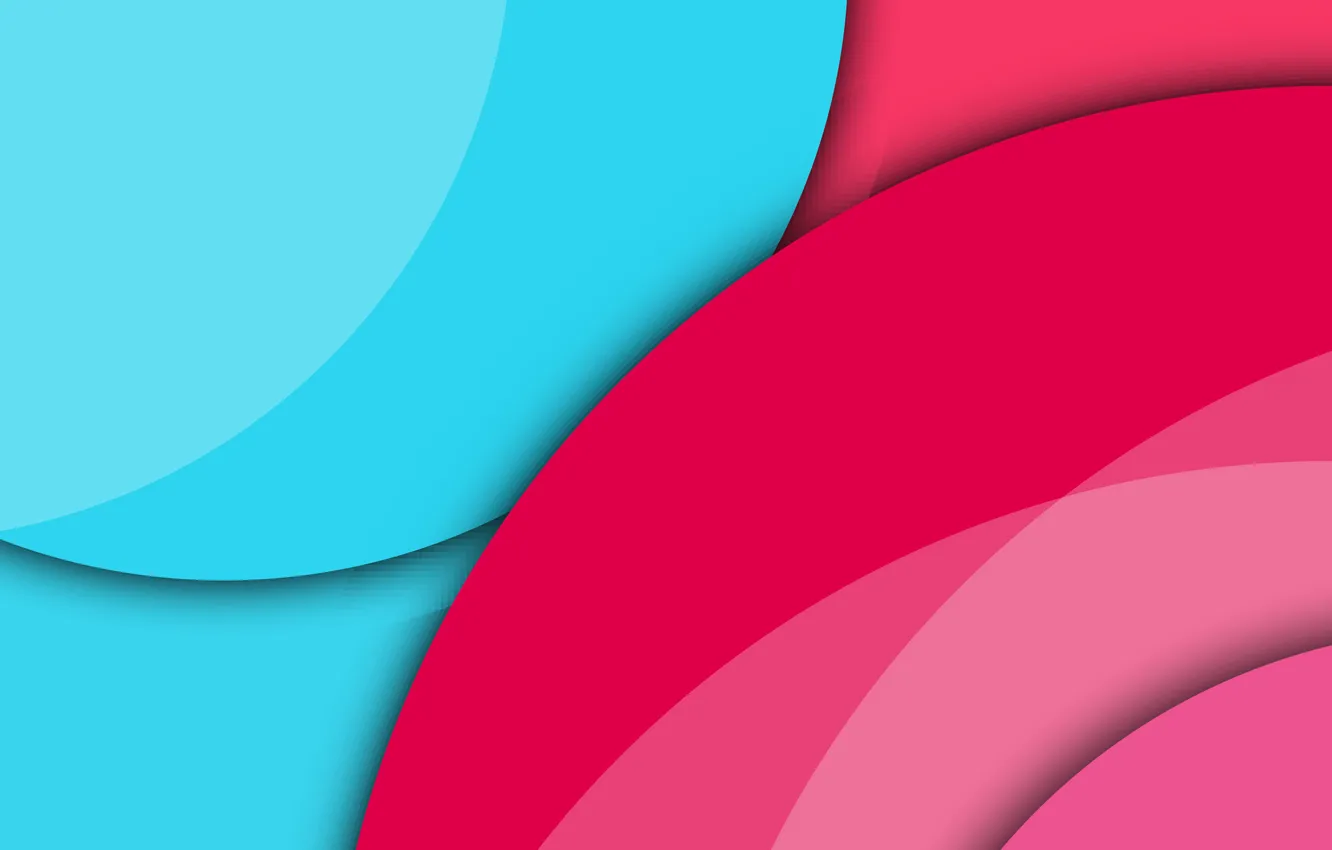 Photo wallpaper circles, pink, blue, vector, geometry, design, raspberry, material