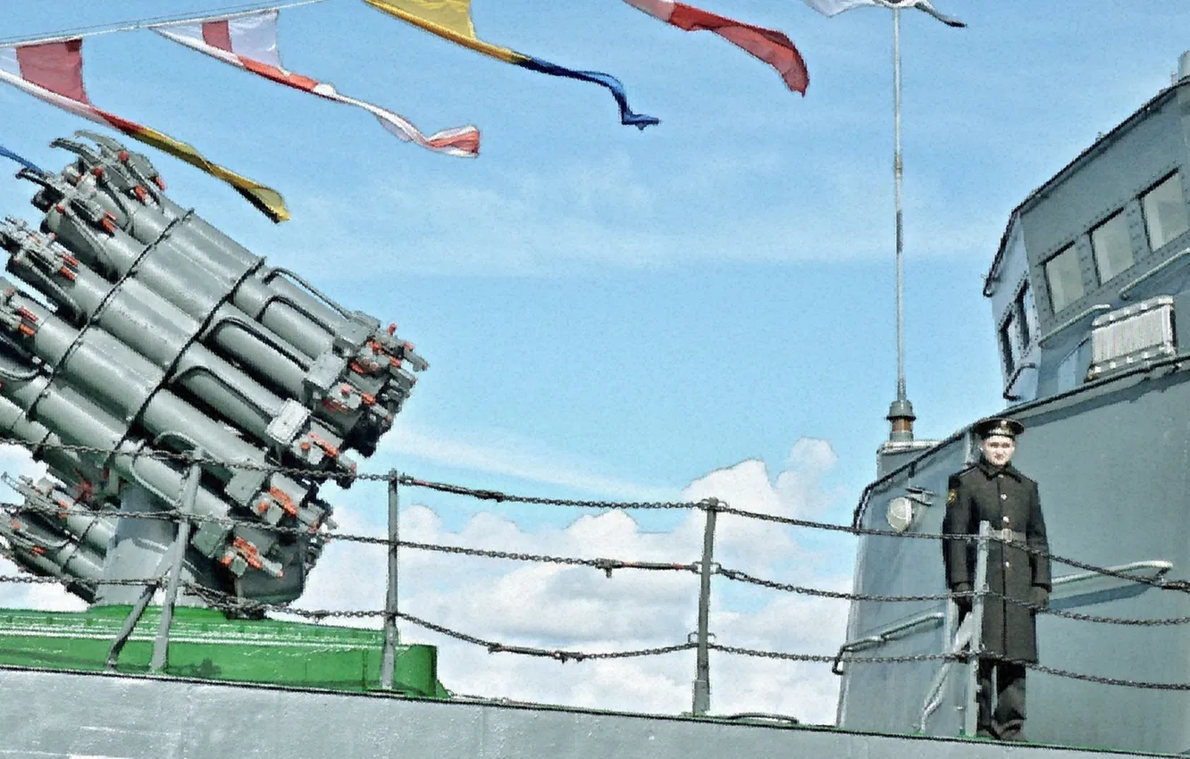 Photo wallpaper sailor, the freighter, service marine