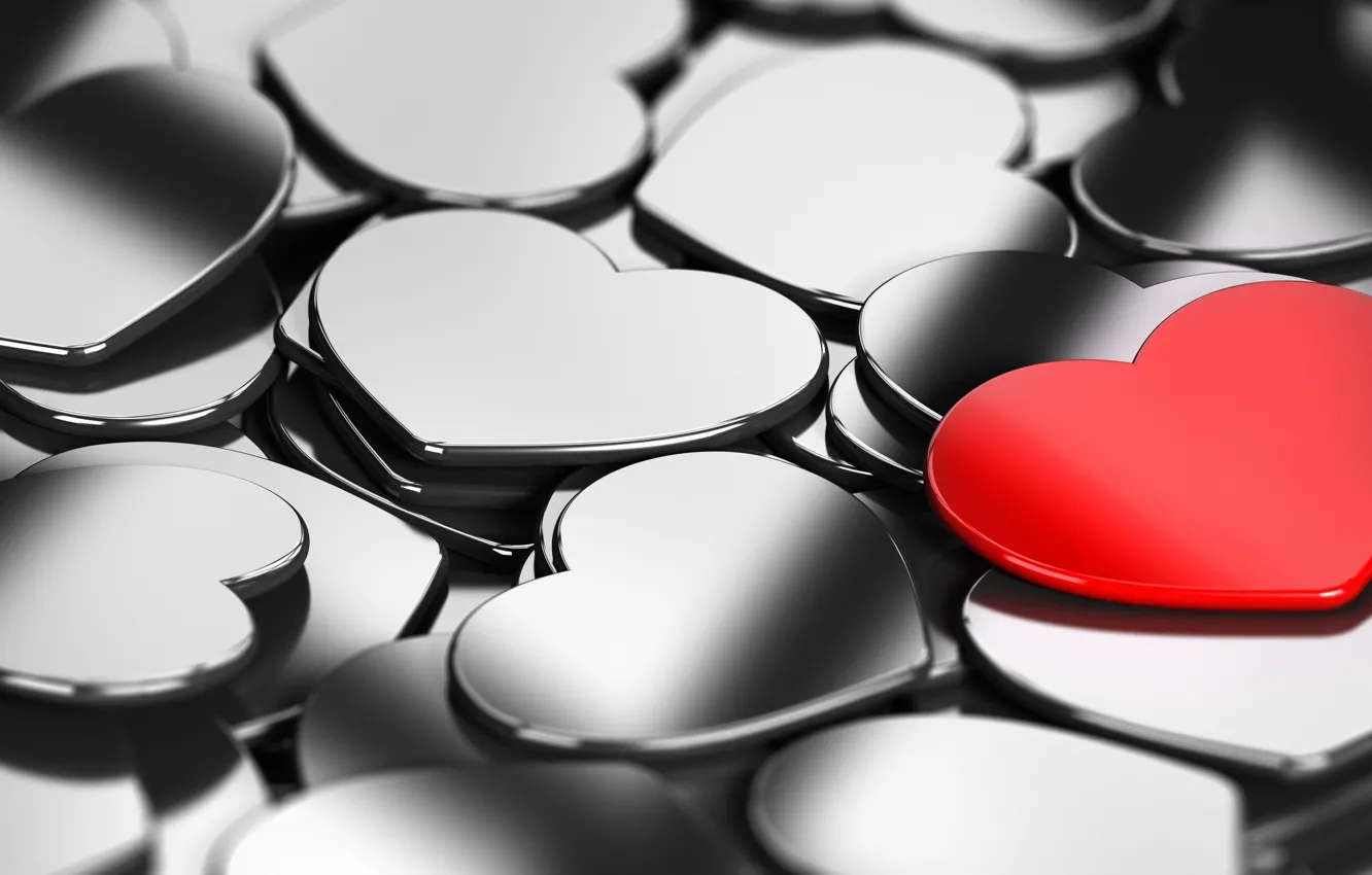 Photo wallpaper love, red, background, mood, Wallpaper, black, heart, hearts