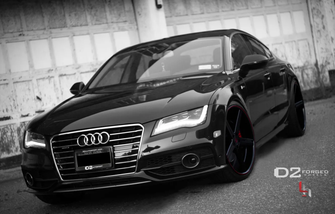 Photo wallpaper Audi, black