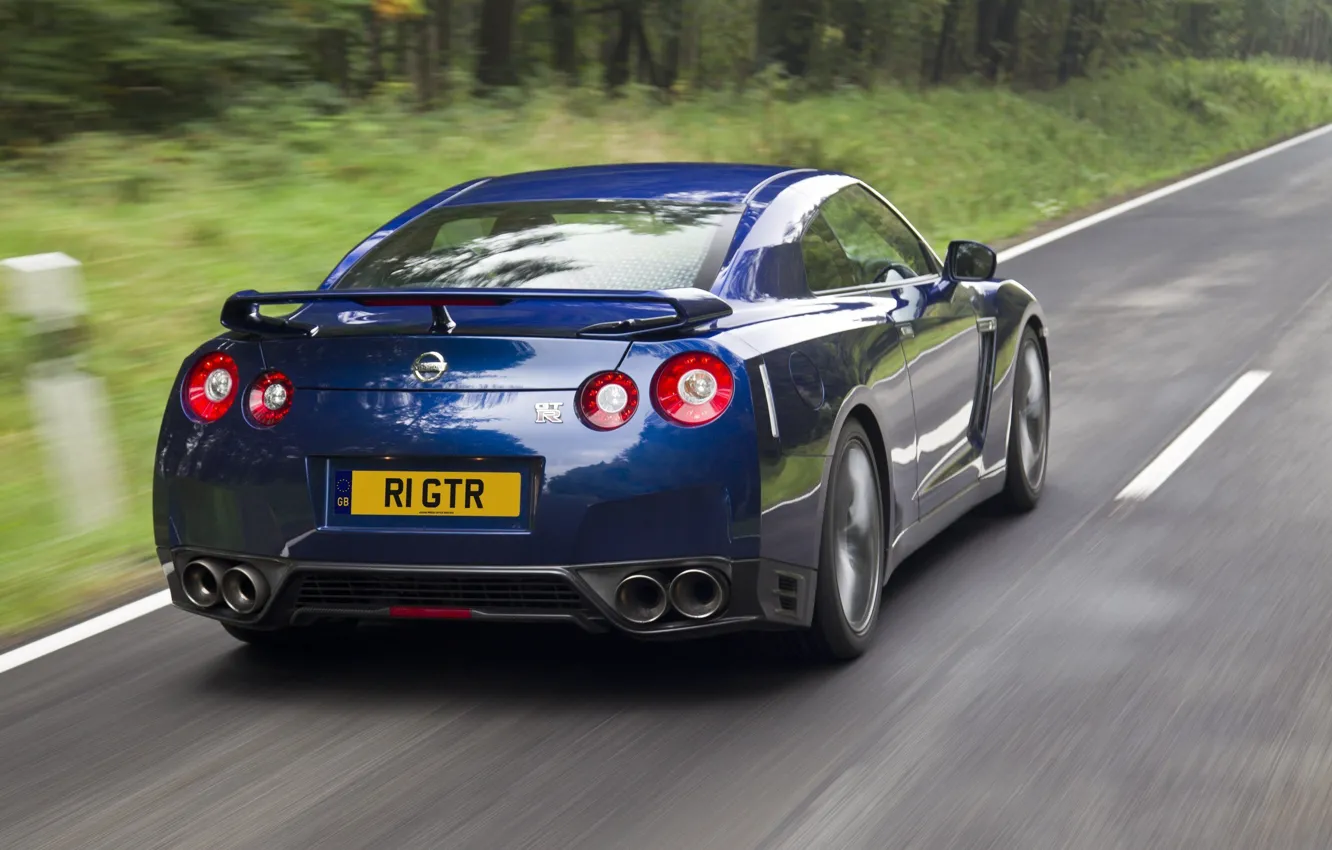 Photo wallpaper blue, R35, Nissan GTR, RE THE GTR