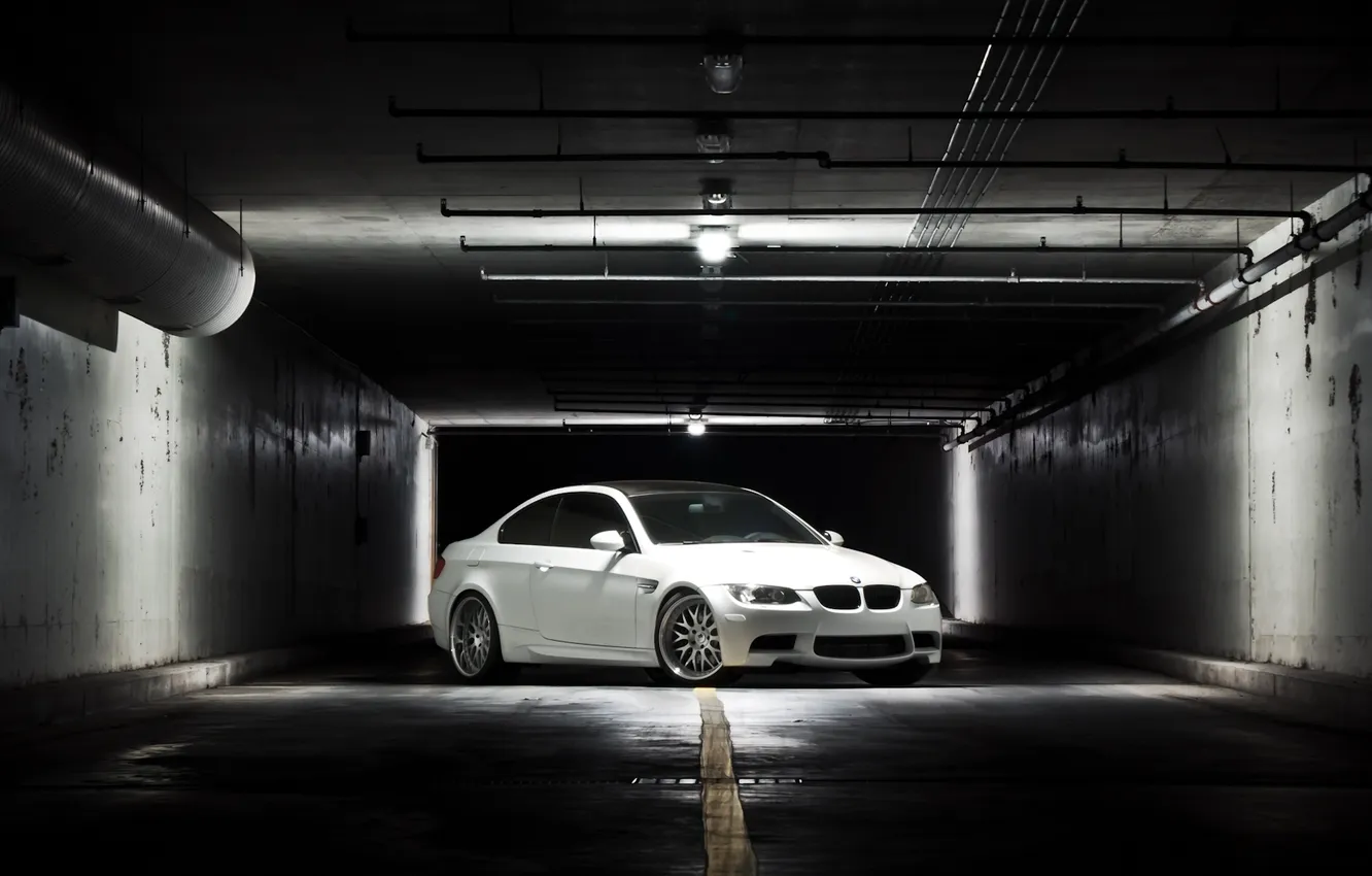 Photo wallpaper white, light, lamp, bmw, BMW, coupe, shadow, white