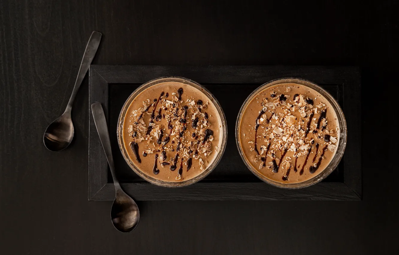 Photo wallpaper food, spoon, dessert
