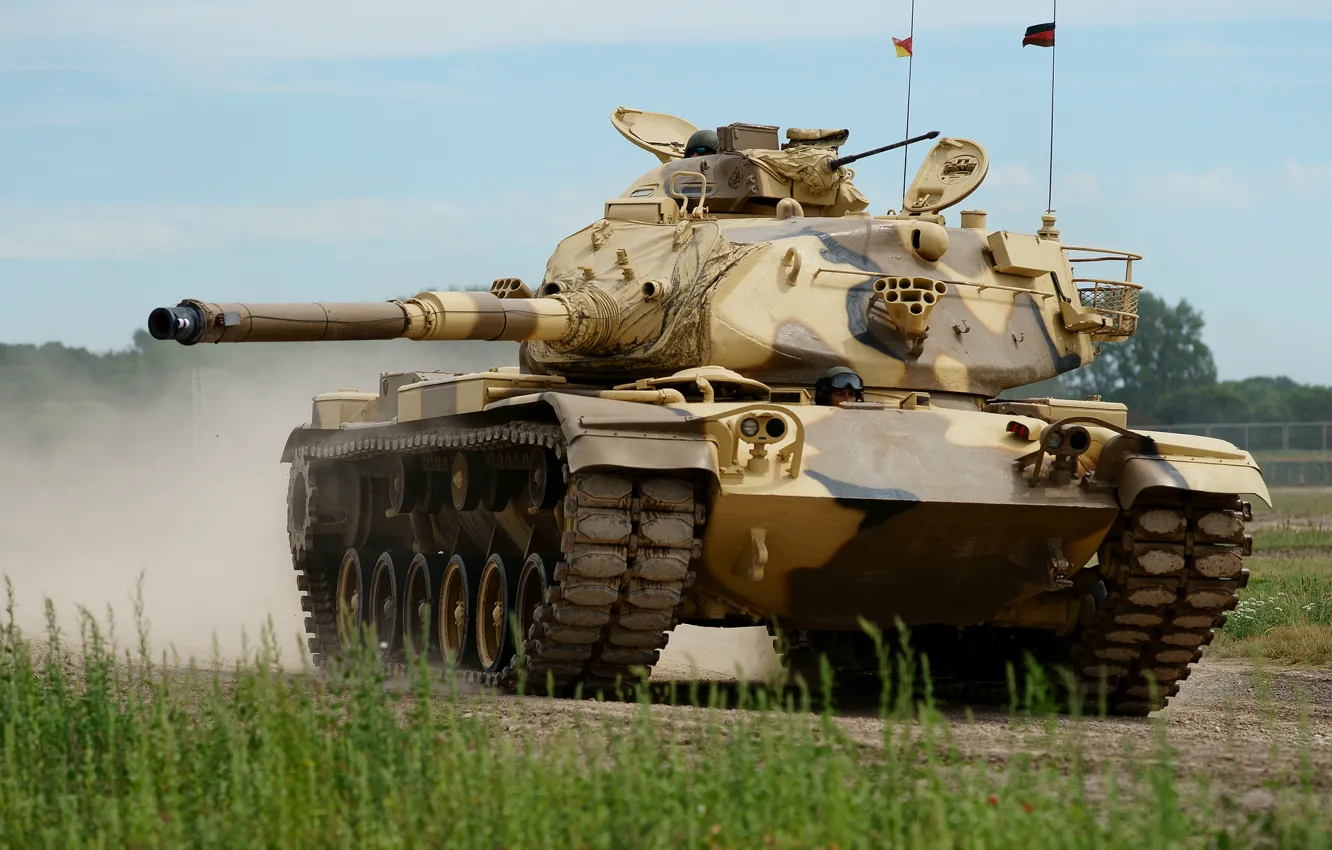 Photo wallpaper tank, combat, armor, M60A3