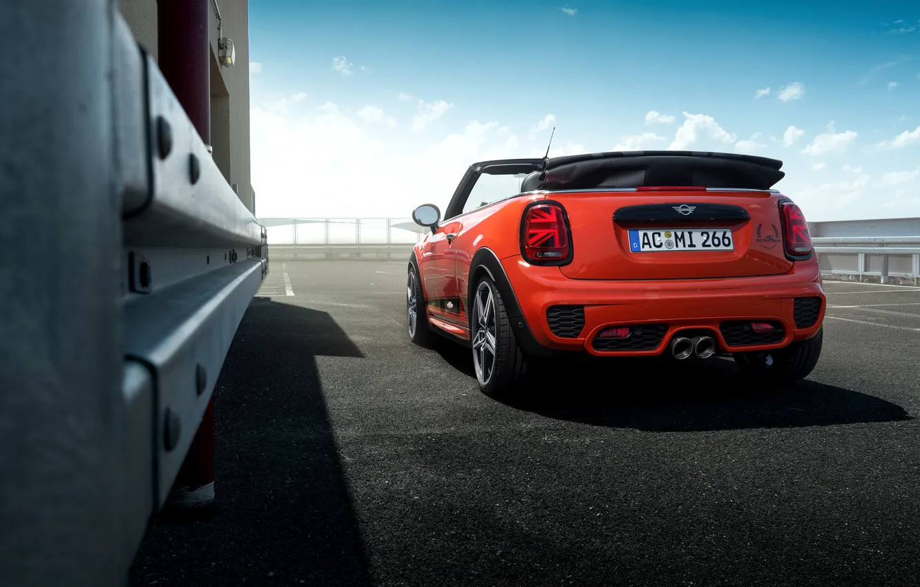 Photo wallpaper Mini, Cooper, rear view, 2018, Cabrio, AC Schnitzer, Works