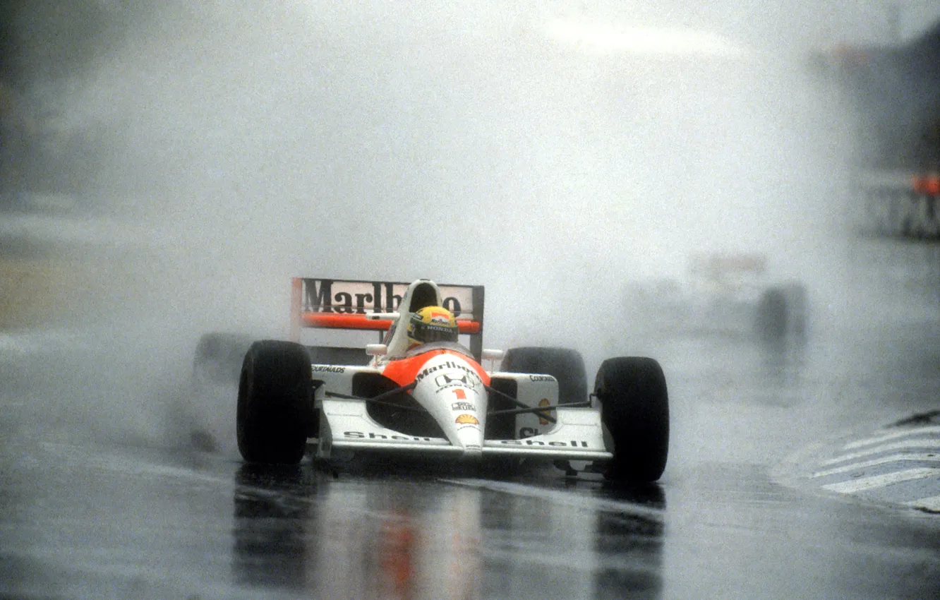 Photo wallpaper McLaren, Lotus, spray, 1984, Formula 1, 1990, Legend, Ayrton Senna