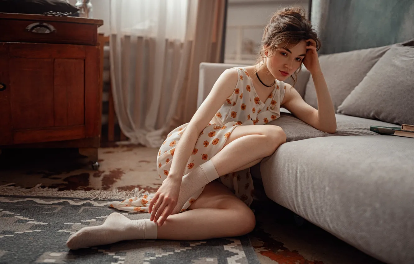 Photo wallpaper look, girl, beauty, dress, George Chernyadev, Georgy Chernyadyev, Julia Malika